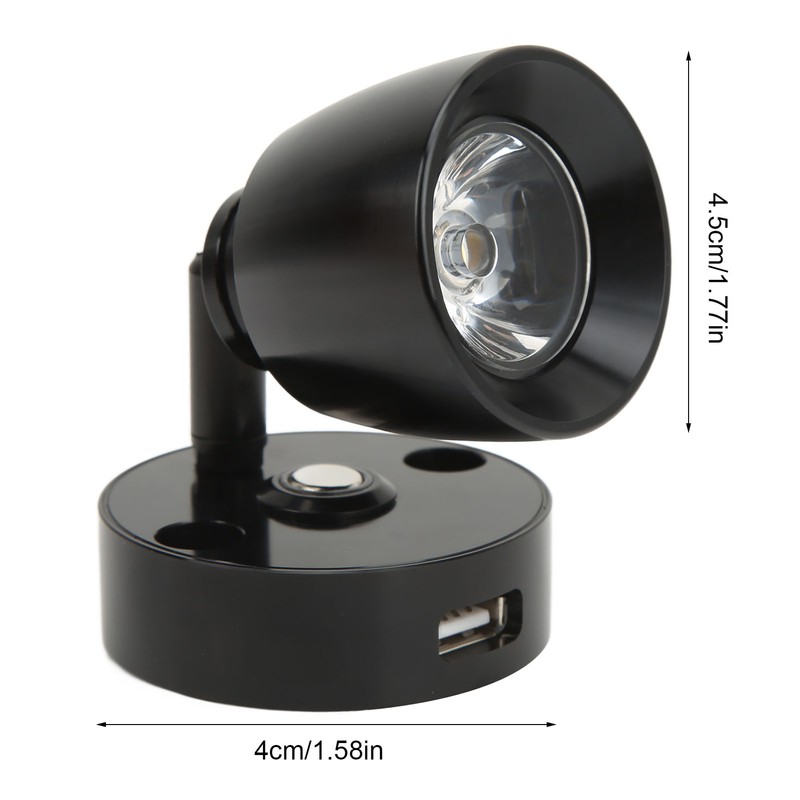 RV LED Reading Light Press Dimming Switch USB Port Wall