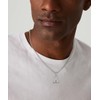 JIKASI Alphabet Initial A-Z Letter Necklace for Men Silver Initial
