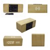 Buachois Wooden Digital Alarm Clock, Alarm Clock with Wireless Charging
