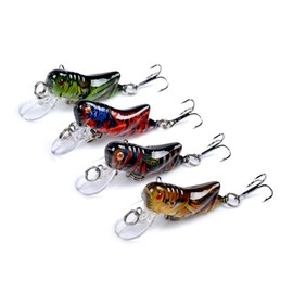KOMBIUDA 4pcs Grass Carp Simulation Lures Lifelike Fishing Baits for Outdoor Adventures Design for Enthusiasts and Competitions