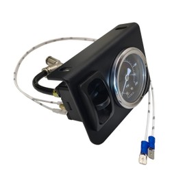 NYSUS in Cab Single Air Gauge Paddle Valve and Air Fittings for Air Suspension Controller (Electric Paddle Switch)