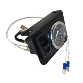 NYSUS in Cab Single Air Gauge Paddle Valve and Air Fittings for Air Suspension Controller (Electric Paddle Switch)
