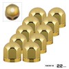 Jet Inoue 500618 Round Hub Nut Cover, Gold, 0.8 inches