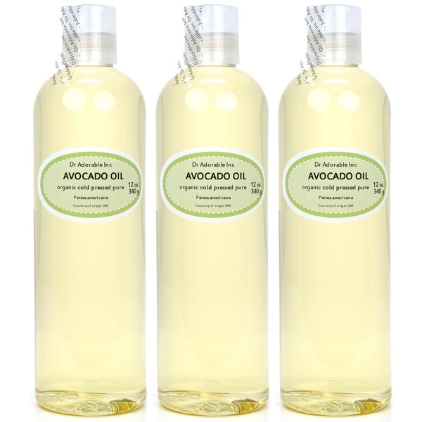 Dr Adorable - 36 oz - Avocado Oil - 100% Pure Natural Organic Cold Pressed (3 of 12 oz)