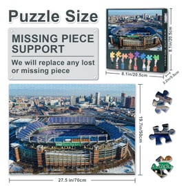 Puzzles for Adults 1000 Pieces, Baltimore, MD M&T Bank Stadium Jigsaw Puzzles, Adult Puzzle for Adults, Educational Fun Games or Toys for Elders Friends 20X27 INCH
