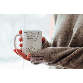 TJ Originals Philippians 4 8 Coffee Mug, 11oz Ceramic Cup Christian Gifts for Women, Faith Based Gifts Best Friends Gift for Mom, Religious Coffee Mugs for Women, Motivational Affirmation Quotes