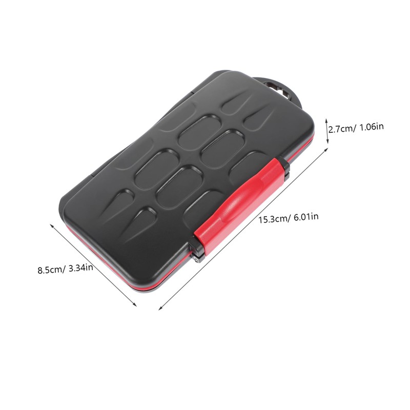 TEHAUX Memory Card Storage Organizer and Shockproof Card Case for