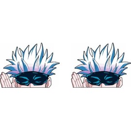 Pure Print Cut Anime Peeker Jujutsu Kaisen Sticker - 2 Pieces Car Stickers 9cm - Japanese Manga Decoration (Gojo)
