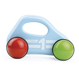 Vilac 2296B Baby Car with Handle, Blue