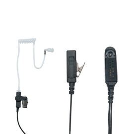 BVMAG 2 Wire Covert Acoustic Tube Earpiece Headset with PTT Mic Compatible with Motorola Ht1250 Ht750 HT1550 GP328 GP330 GP340 GP360 MTX850 MTX950 Walkie Talkie Two Way Radio