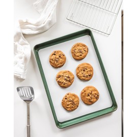 The Silicone Kitchen Reusable Silicone Oven Baking Mats Gift Set Bundle, 2 Half-Sheet, 2 Quarter-Sheet, Vintage Navy Blue, Pearl Gray