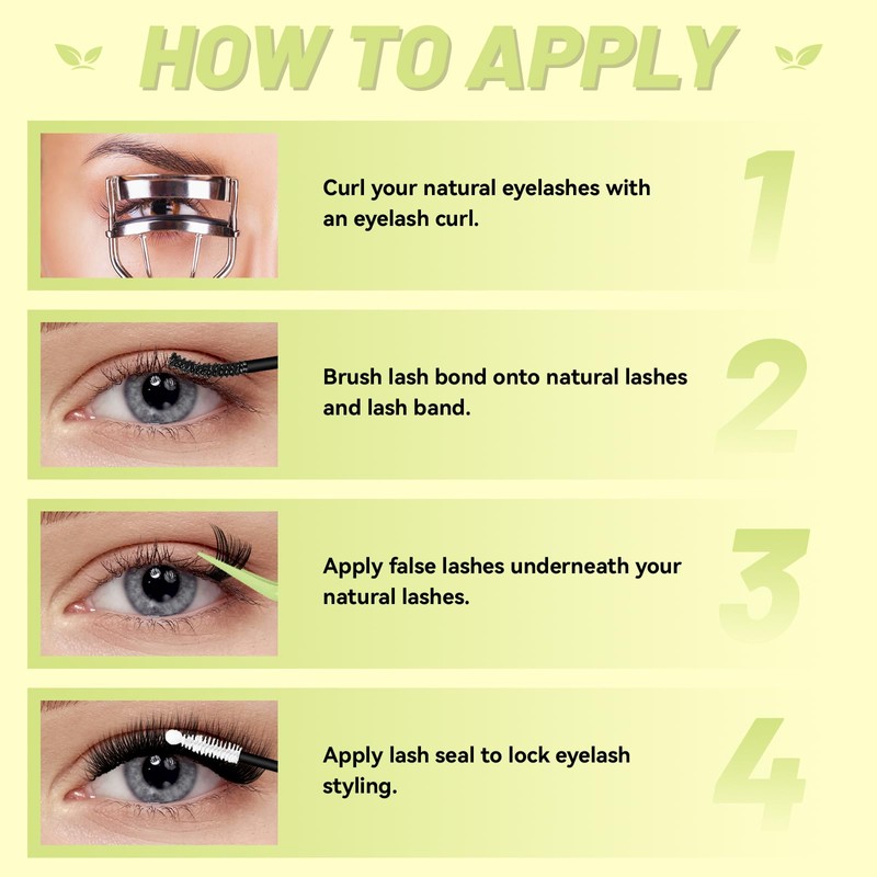 Lash Clusters Kit 570pcs 6 styles 30D-100D D Curl Individual