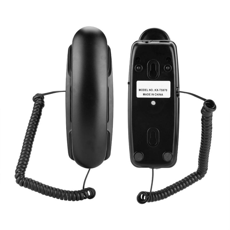 Fixed Wall Telephone for Households, Corded Business Phone with Desk,