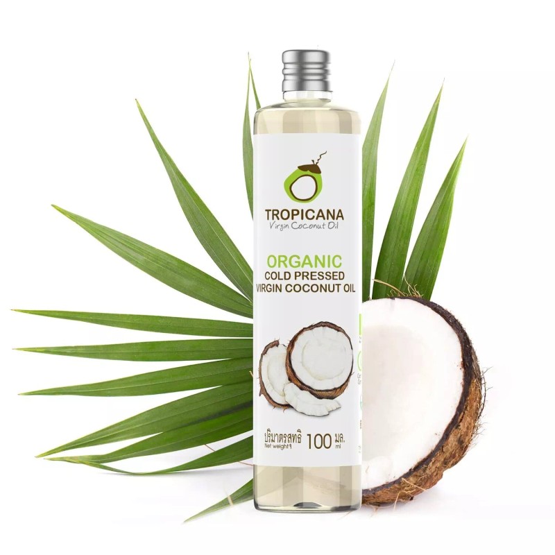 Tropicana 100% Organic Cold-Pressed Virgin Coconut Oil 100 ml 3.38