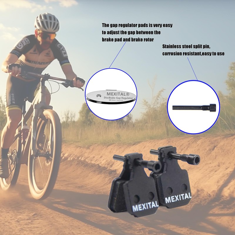 MEXITAL 2 Pairs of Bicycle Disc Brake Pads for Magura