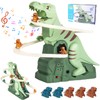 Dinosaurier Kletterspielzeug, Dino-Rutsche, Dinosaur Climbing Roller Coaster Toy, Dinosaurier-Kletterrutsche Achterbahn, Dino Slide Track mit Licht und Musik, Dinosaurier Kletterrutsche Spielzeug