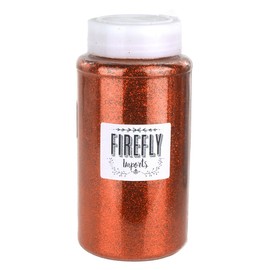 Homeford Firefly Imports Fine Glitter Arts and Crafts, 1-Pound Bulk, Orange