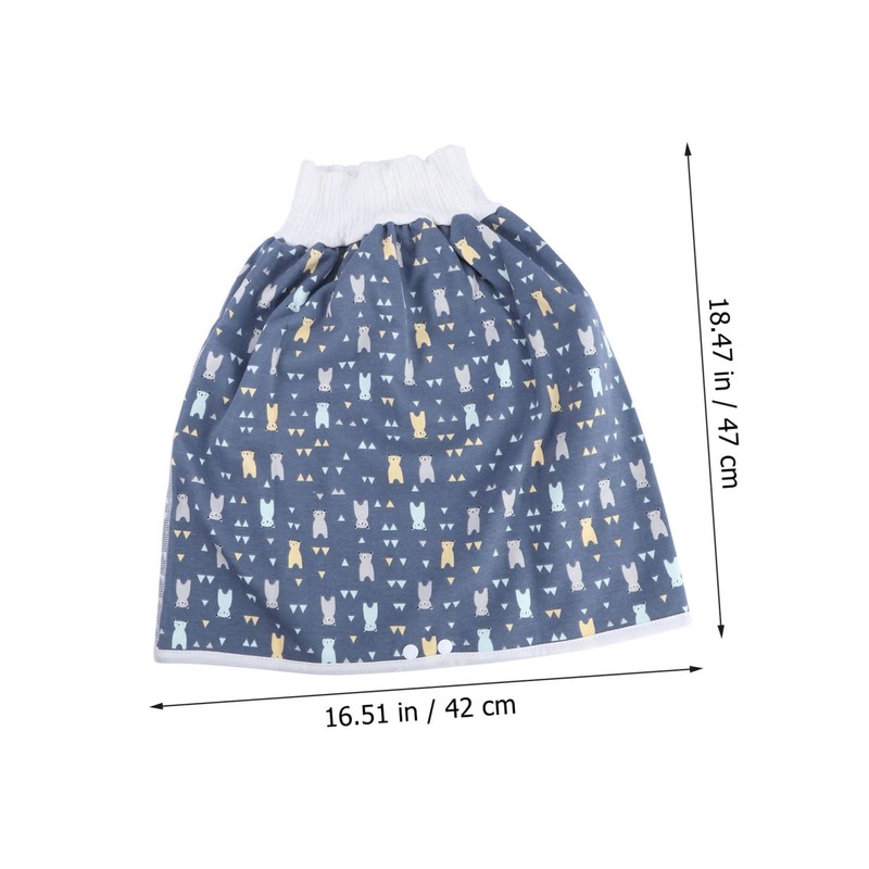 LIFKOME 1Pc High Waist Nappy Skirt for Adorable Potty Training
