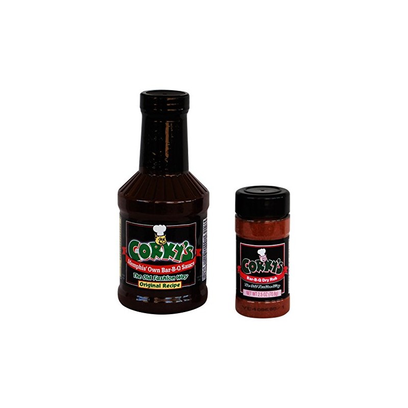Corkys Barbecue Starter Bundle - 2 Items - 1 Bottle