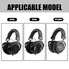 Replacement Head Cushion with Beyerdynamic DT 770/DT 770 Pro/DT 990/DT990 PRO/MMX 300, Soft Protein Leather Headband, Suitable for Leisure and Professional Musicians