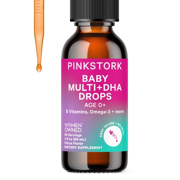 Pink Stork Baby Liquid Multivitamin Drops, Baby & Toddler Vitamin