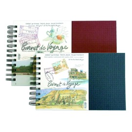 Lana Carnet de Voyage Watercolour Book 300 g/m² Spiral with Blue Cover 14 x 22 cm 25 Sheets