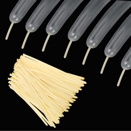 260 Balloons Clear Long Balloons 100 Pack Twisting Animal Balloon Thickening Latex Transparent Modeling Long Magic Balloons for Animal Model Weddings Birthdays Festival Party Decorations