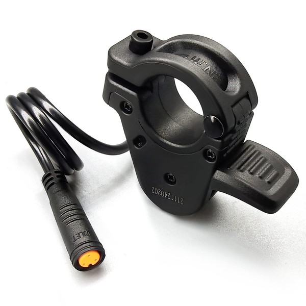 Bicicleta eléctrica 3pin hembra pulgar acelerador amarillo impermeable enchufe acelerador