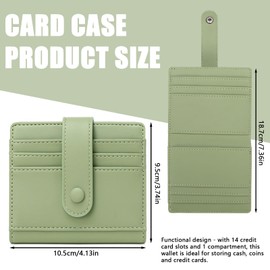 Lucxhcky Small Wallets for Woman Pocket Wallet Little Wallets Women's Wallets Small Mini Wallet Womens Compact Wallet Card Holder for Women (Green)