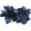 Double Navy Blue Silk Flower Apple Blossom Hair Comb