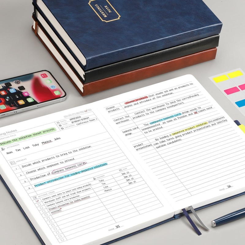 EMSHOI Meeting Notebook for Work with Action Items - 320