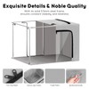Graciadeco 3-Pack Clothes Organizer Bins with Metal Frame, Foldable 40L