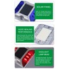 Solar Deck Light 6LED Solar Powered Driveway Light Highway Double
