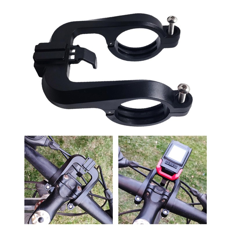QUEENYARD Bicycles Headlamp Handlebars Central Mount Bikes Light Holder Cycling