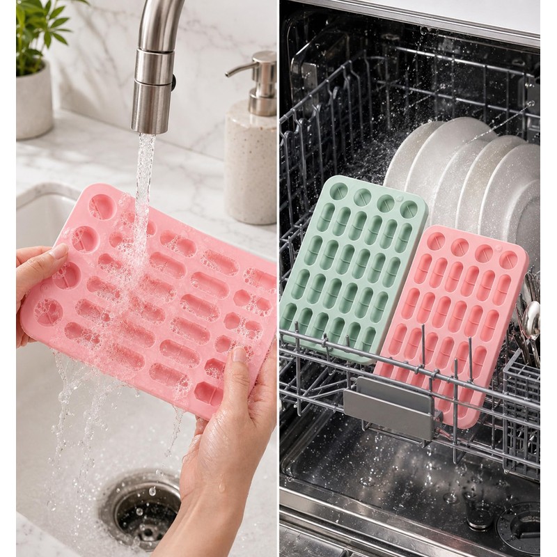 2 Pcs Suppository Molds, Tiny Silicone Molds with Silicone