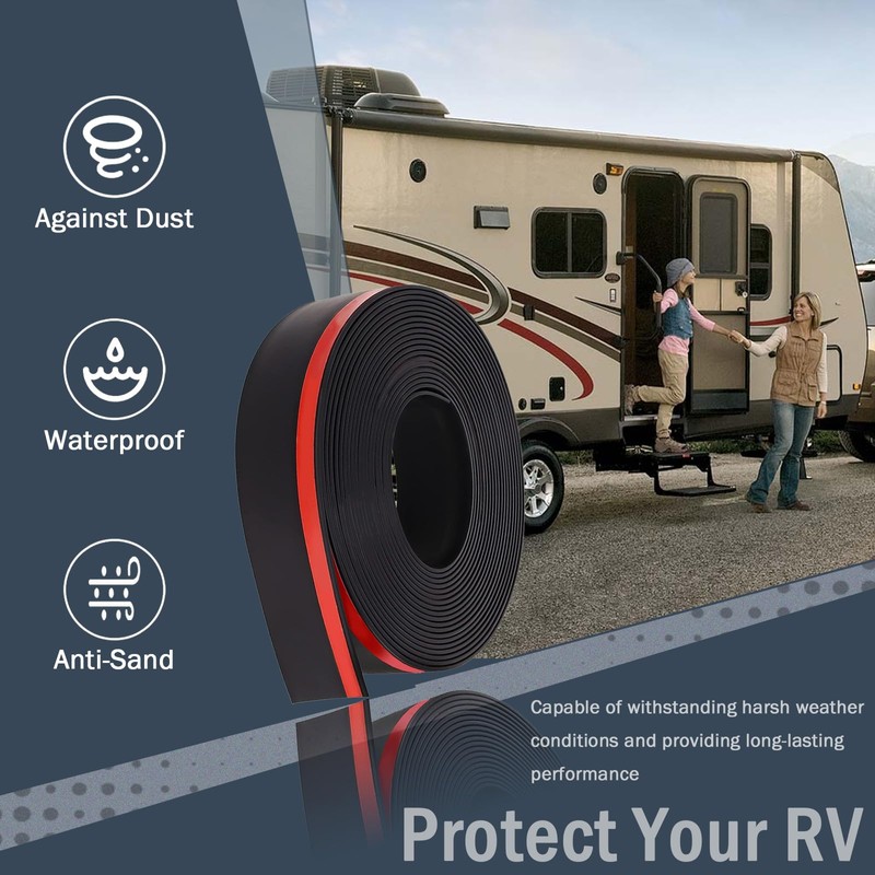 4 Inch RV Slide Out Seal, Weather Stripping Wiper with