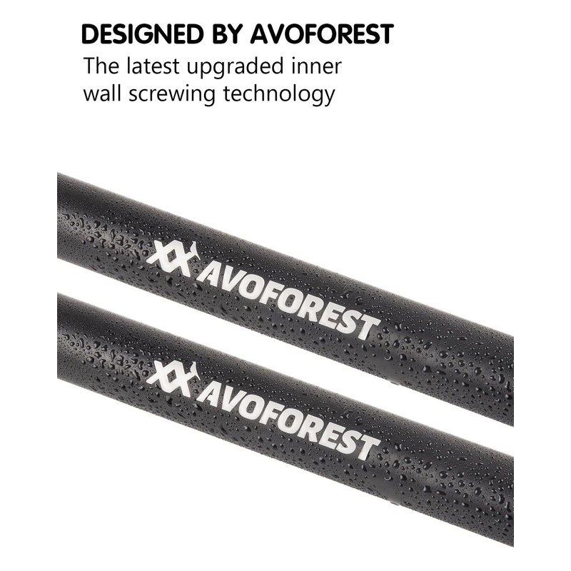 Tarp Poles Heavy Duty Adjustable, AVOFOREST Aviation Aluminum 8.7FT Tent