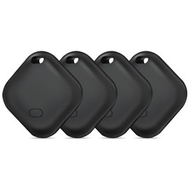 AXFEE Smart Air Tracker Tag 4er Pack, Koffer Tracker, Kompatibel mit Wo ist?(nur iOS), Schlüsselfinder Key Finder für Schlüssel, Geldbeutel, Taschen, Koffer, IP67 wasserdicht, mit Austauschbarer Akku