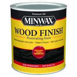 Minwax Wood Finish 700514444, True Black Stain, Quart