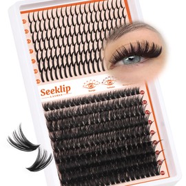 Seeklip Lash Clusters 147 Pcs 13-19mm Manga Eyelash Clusters & 171Pcs 10-20mm Fluffy Lashes Cluster Mixed Diy Individual Lash Extension (Starlash Only)