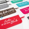 Depesche 11838-022 Felt Glasses Case in Red with the Inscription