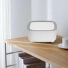 Trade One Tabletop Trash Can, White, Approx. 6.4 x 6.3