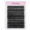 Mayhug Eyelashes, 80D Individual Eyelashes, 280 Pieces, D Curl Cluster