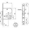 Single Lever Deadlock WG 48 R, PZ, Diameter 70 mm,