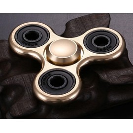 HERSE Aluminium Tri-Wing Fidget Spinner, Gold