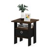 Furinno Andrey End Side Night Stand/Bedside Table with Bin Drawer,