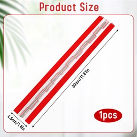 Self-Adhesive Acrylic Hinge Plastic Hinges Clear Continuous Piano Hinge 12 inch Folding Hinge Tools Hinge for Plexiglass Aquarium Lid Cabinet Box DIY Display 300x45 mm