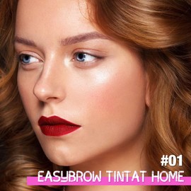 BINGBRUSH Easy Peel off Eyebrow Gel, Waterproof Long-lasting Transfer-proof Eyebrow Gel Peel Off for Shaping & Defining, Smudge-Proof, Long-Lasting Eyebrow Makeup, Natural Look, Cruelty-Free #01Coffee