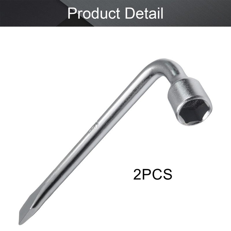 Utoolmart 2pcs Car Spare Tire Lug Wrench for Jack -