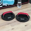 KOMODO Rotating Press Up Bars Push Ups Handles Grips (Red)